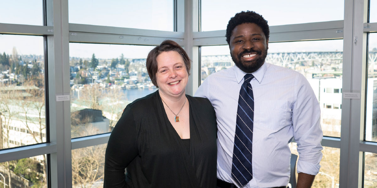 Michelle Garrison and Jerome Dugan are members of the new CHIPS center. Photo by Elizar Mercado
