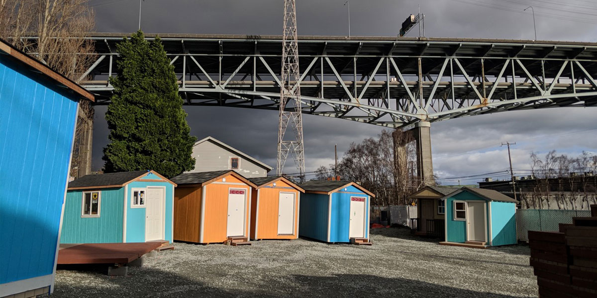 A tiny house village in the Seattle area. (Photo: Jessica Mogk)