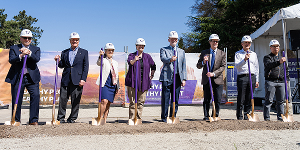  photo of ground breaking for Population Health Facility