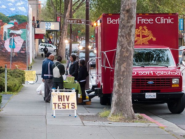 HIV clinic truck photo