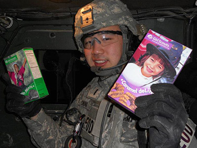 Andrew with cookies photo