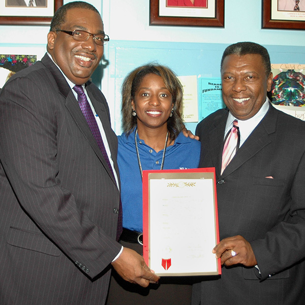 Senator West, Joyce Tapley, Chair Parish