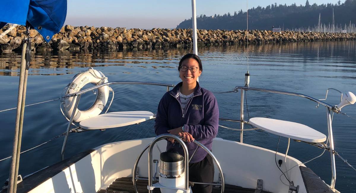 Amanda Li sailing