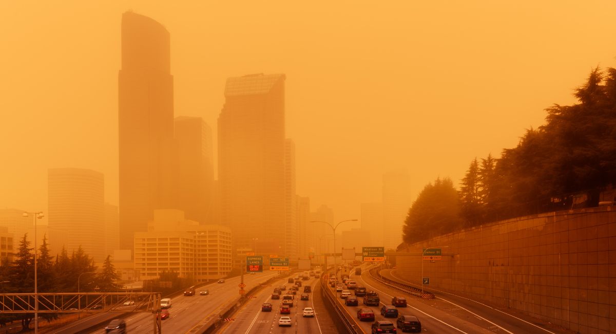 Wildfire smoke in Seattle