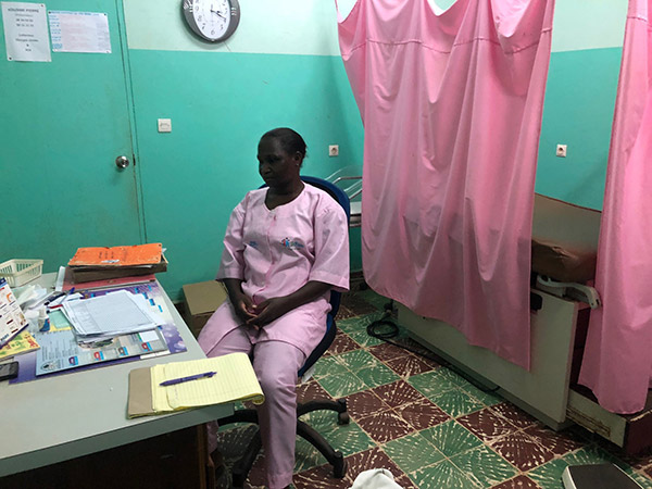 Christelle met with health care providers
