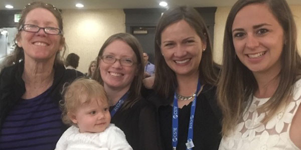 Hannah with co-workers at the fellowship graduation ceremony in Boise, Idaho.