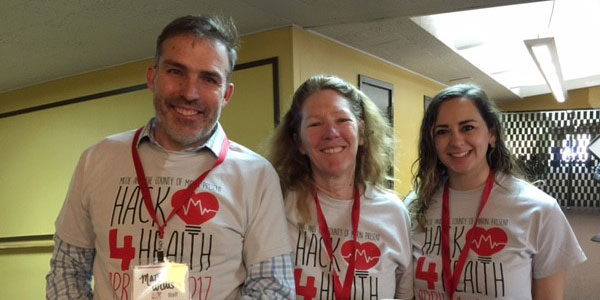 Hannah with her CSTE mentors, Rochelle Ereman and Matt Willis, who she is collaborating with for her dissertation.