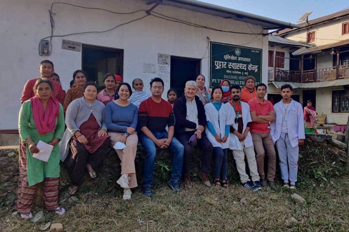 Visiting a rural health center in Nepal