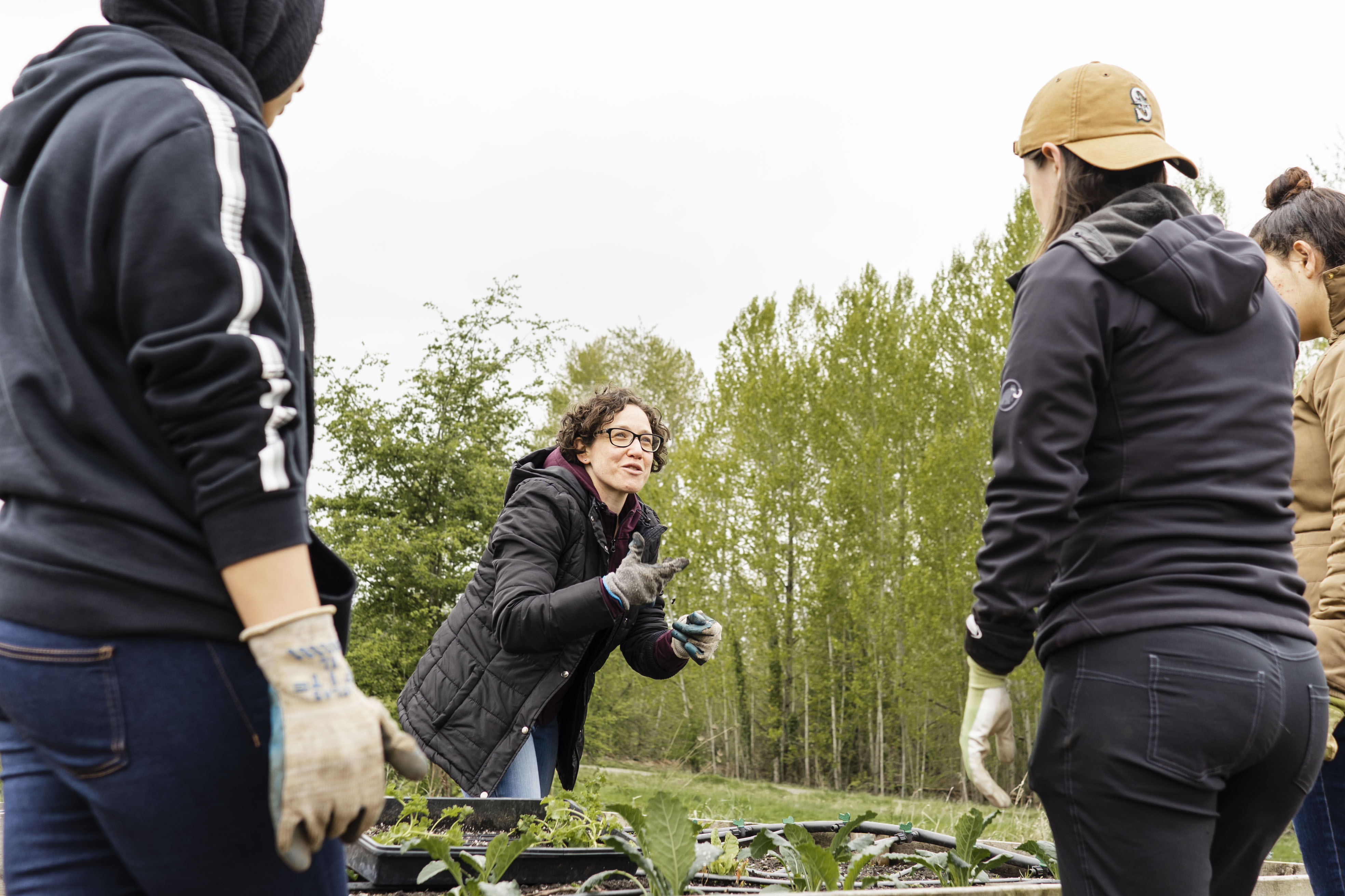 Yona Sipos takes students out of the classroom and into labs at UW Farm and UW Recycling.