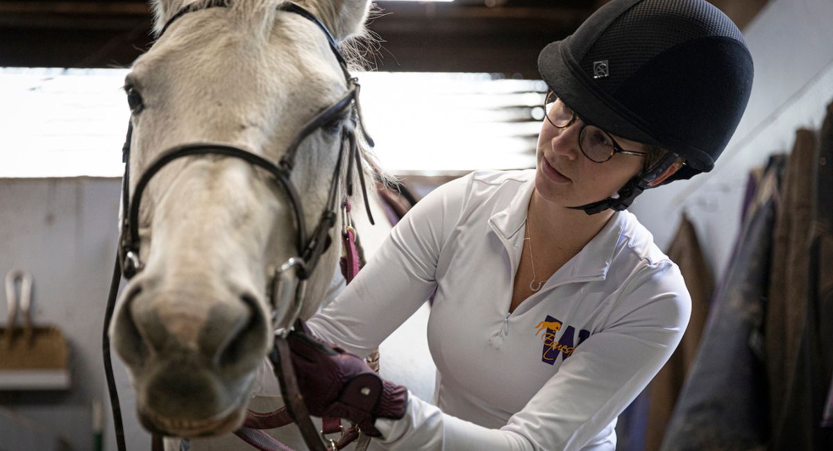 Olivia Brandon with horse