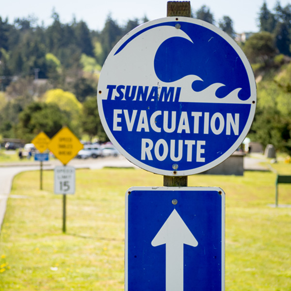 Tsunami Evacuation Sign