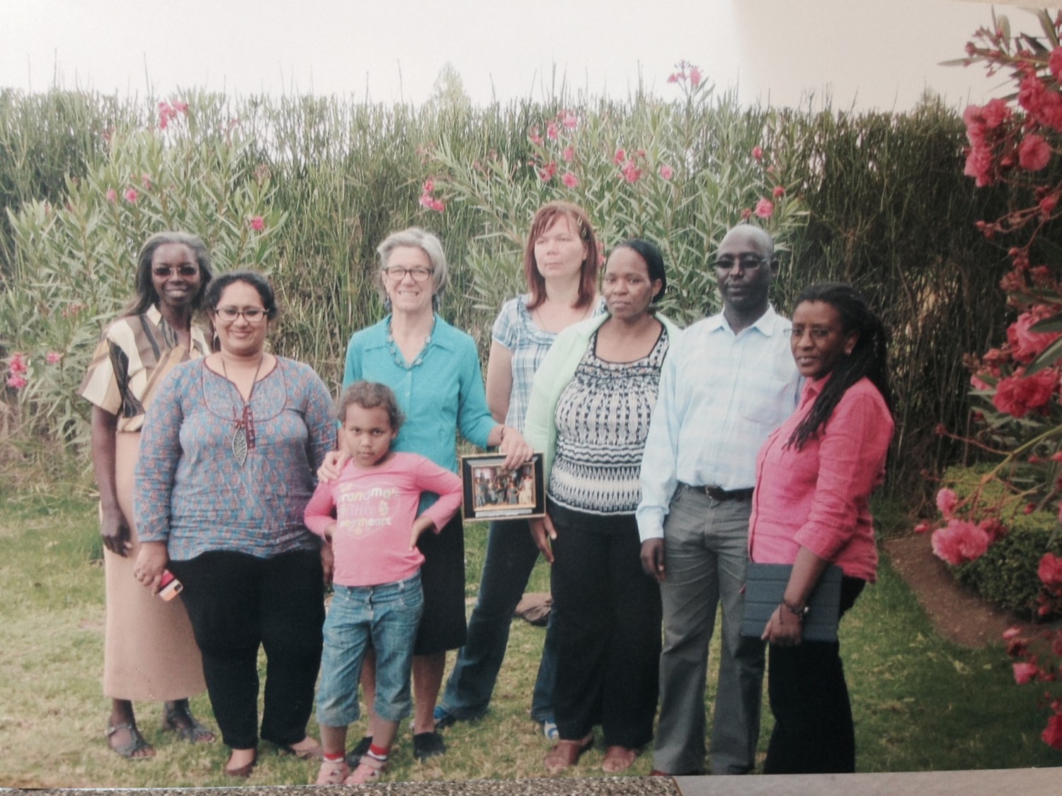 Vander Stoep with graduate students at the University of Nairobi in 2015.