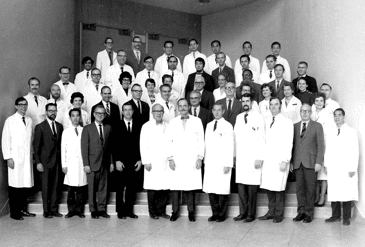 Group photo of UW School of Public Health and Community Medicine, January 1970