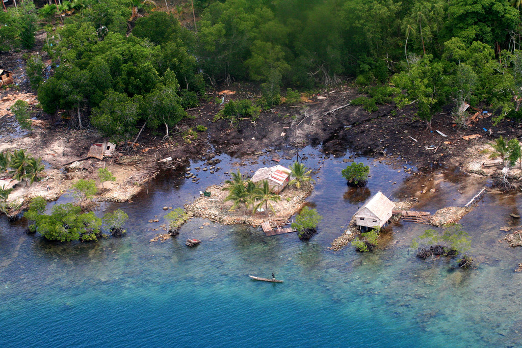 The Solomon Islands experience flooding after a tsunami in 2007. (Photo: Australia's Department of Foreign Affairs and Trade)