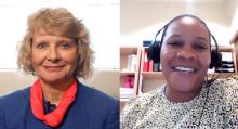 Linda Eckert and Laura Muzingwani