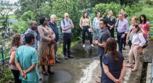 Biraj Karmacharya with collaborators in Nepal