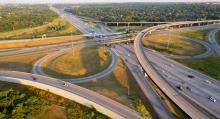 Highway aerial view